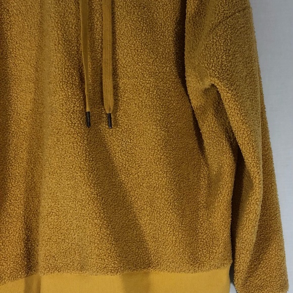 Weekend Edition Sweater Hoodie Pullover Unisex Drawstrings Size S Yellow = T - Picture 4 of 11